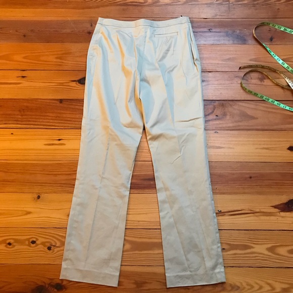 Laura Ashley Khaki Tapered Dress Pants, NWT, 10 - Picture 9 of 11